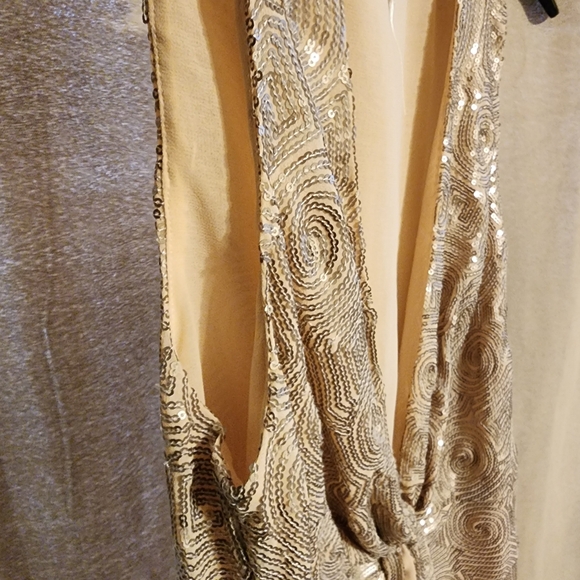 Free People Sequin Champagne Mini Dress, Size 2, Worn Once - Picture 11 of 11